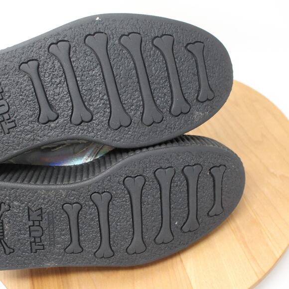 Tuk Shoes Women 7 Creeper Iridescent Crackle Mondo Holographic Platform Punk Got - Picture 10 of 15